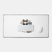 Boo Jee Geest Halloween Luipaard Boog Vector Ontwe Bureaumat (Keyboard & Muis)