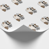 Boo Jee Geest Halloween Luipaard Boog Vector Ontwe Cadeaupapier (Hoek)