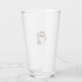 Boo Jee Geest Halloween Luipaard Boog Vector Ontwe Glas (Achterkant)