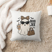 Boo Jee Geest Halloween Luipaard Boog Vector Ontwe Kussen (Deken)