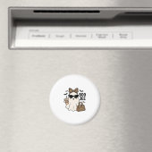 Boo Jee Geest Halloween Luipaard Boog Vector Ontwe Magneet (Insitu (Vaatwasser))
