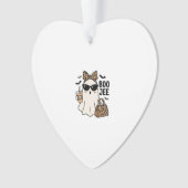 Boo Jee Geest Halloween Luipaard Boog Vector Ontwe Ornament (voorkant)