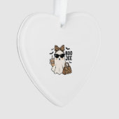 Boo Jee Geest Halloween Luipaard Boog Vector Ontwe Ornament (voorkant)