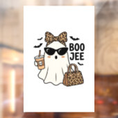 Boo Jee Geest Halloween Luipaard Boog Vector Ontwe Raamsticker (Vel 2)