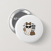Boo Jee Geest Halloween Luipaard Boog Vector Ontwe Ronde Button 5,7 Cm (Voorkant /achterkant)