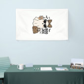 Boo Jee Geest Halloween Luipaard Boog Vector Ontwe Spandoek (Beurs)