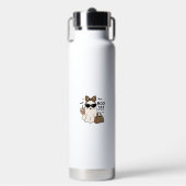 Boo Jee Geest Halloween Luipaard Boog Vector Ontwe Waterfles (Voorkant)