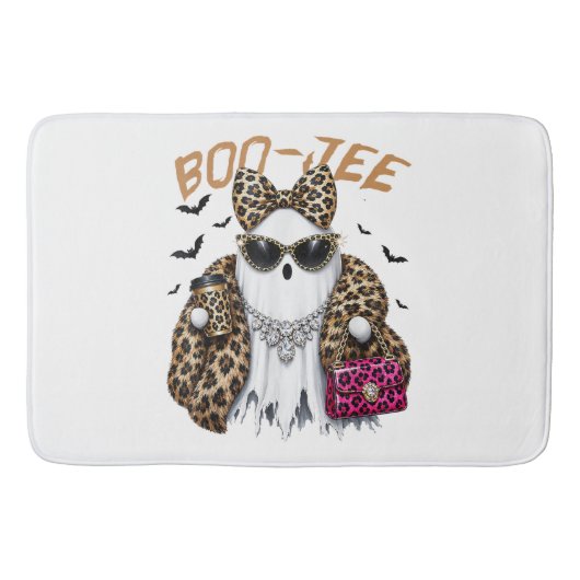 Boo-JEE Geest Luipaard Coquette Halloween Badmat (Voorkant)
