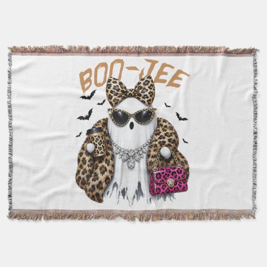 Boo-JEE Geest Luipaard Coquette Halloween Deken (Voorkant)