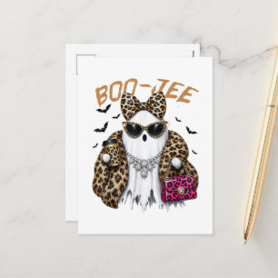 Boo-JEE Geest Luipaard Coquette Halloween Feestdagenkaart
