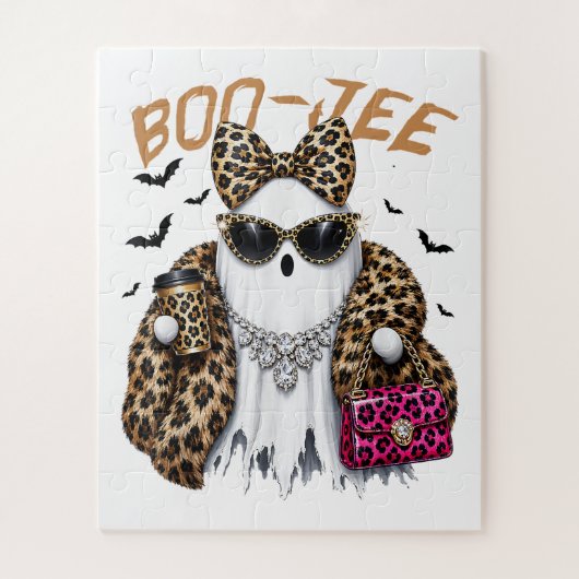 Boo-JEE Geest Luipaard Coquette Halloween Legpuzzel (Verticaal)