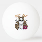 Boo-JEE Geest Luipaard Coquette Halloween Pingpongbal (Voorkant)