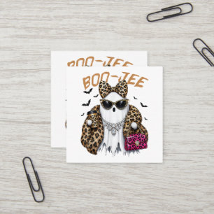 Boo-JEE Geest Luipaard Coquette Halloween Vierkante Visitekaartje