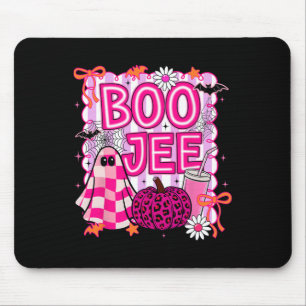 Boo Jee Ghost Coffee Coquette Bow Halloween Girl W Muismat