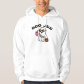 BOO-JEE Ghost – Funny Boujee Halloween Design Hoodie (Voorkant)