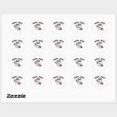 BOO-JEE Ghost – Funny Boujee Halloween Design Ronde Sticker (Vel)