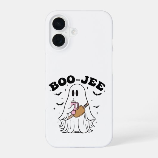 BOO-JEE Ghost Halloween Cute Phone Case iPhone 16 Hoesje (Achterkant)