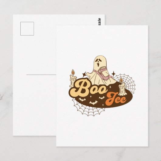 Boo-Jee Ghost Halloween grappig Briefkaart (Voorkant / Achterkant)