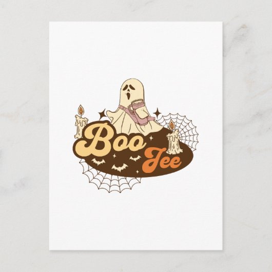 Boo-Jee Ghost Halloween grappig Briefkaart (Voorkant)