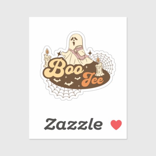 Boo-Jee Ghost Halloween grappig Sticker (Vel)