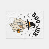 Boo Jee Ghost Schattige Grappig Halloween Fleece Deken (Voorkant (Horizontaal))