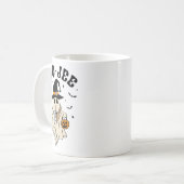 Boo Jee Ghost Schattige Grappig Halloween Koffiemok (Voorkant links)