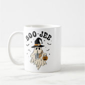 Boo Jee Ghost Schattige Grappig Halloween Koffiemok (Links)