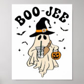 Boo Jee Ghost Schattige Grappig Halloween Poster (Voorkant)