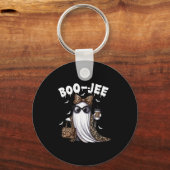 Boo Jee Ghost Shirt Soky Vibes Halloween Boujee Wo Sleutelhanger (Voorkant)