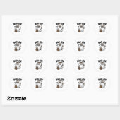 BOO-JEE Ghost – Stylish Halloween Diva Design Ronde Sticker (Vel)