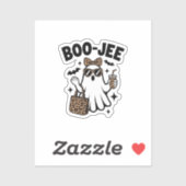 BOO-JEE Ghost – Stylish Halloween Diva Design Sticker (Vel)