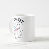 Boo Jee Grappig Halloween Ghost Retro Koffiemok (Voorkant links)