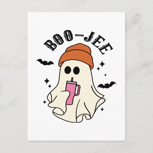 Boo-Jee grappig Halloween Tumbler-geïnspireerd spo Briefkaart (Voorkant)