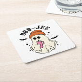 Boo-Jee grappig Halloween Tumbler-geïnspireerd spo Kartonnen Onderzetters (Schuin)