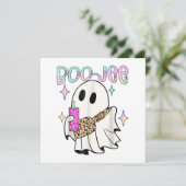 Boo Jee Grappige Halloween Geest (Staand voorkant)