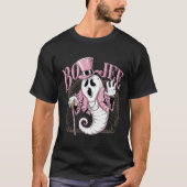 Boo Jee Halloween Boujee Boo Jee Ghost Pink T-Shir T-shirt (Voorkant)