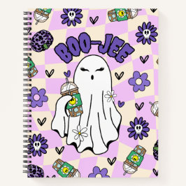 Boo-Jee Halloween Ghost met ijskoffie Notitieboek
