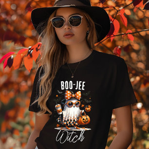 Boo-Jee Heks Halloween Geest Pompoen Kruiden Tri-Blend Shirt