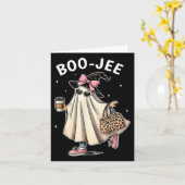 Boo-jee kostuum spookachtig seizoen Schattige Hall Kaart (Gele Bloem)