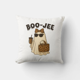 BOO-JEE Leopard Print Ghost Throw Pillow Kussen