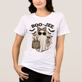 Boo-Jee Luipaard Geest Halloween T-shirt