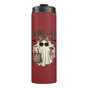 Boo-Jee Luipaard Geest Halloween Tumbler Thermosbeker