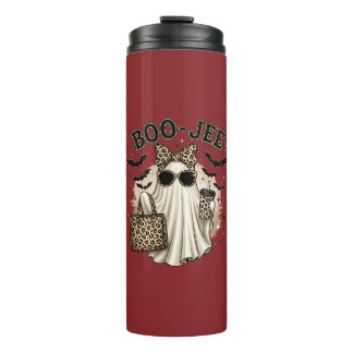 Boo-Jee Luipaard Geest Halloween Tumbler Thermosbeker