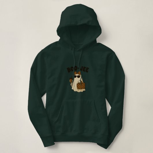 BOO-JEE Luipaardprint Geest Hoodie (Design voorkant)