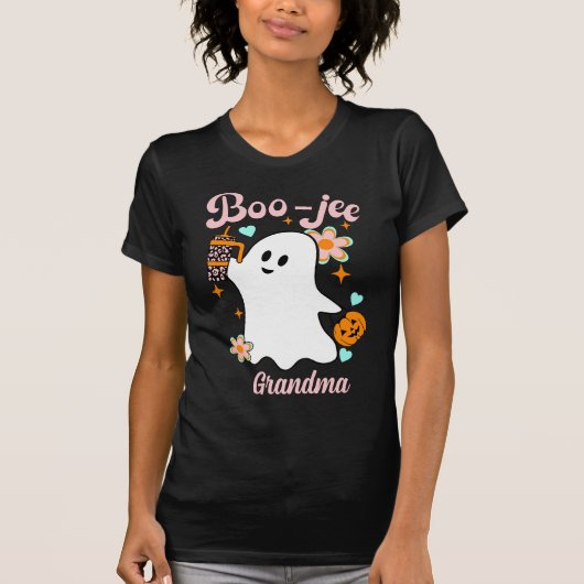 Boo-Jee Oma | Retro Ghost T-shirt (Voorkant)