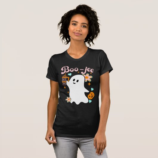 Boo-Jee | Retro Ghost T-shirt (Voorkant volledig)