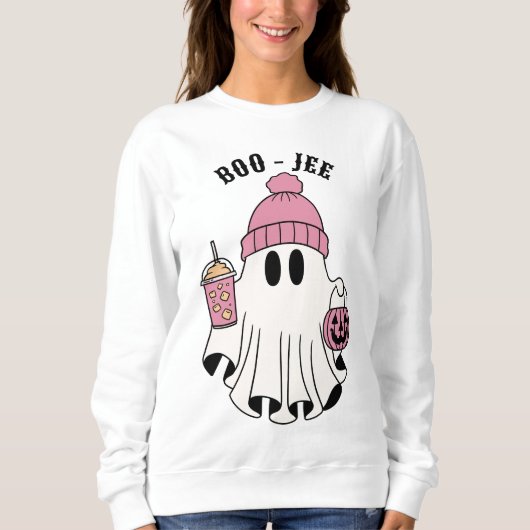 Boo-jee Schattige Ghost Halloween Trui (Voorkant)