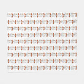 Boo-Jee Schattigee Halloween Ghost Met 40oz Tumble Fleece Deken (Voorkant (Horizontaal))