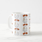 Boo-Jee Schattigee Halloween Ghost Met 40oz Tumble Koffiemok (Voorkant links)