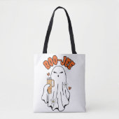 Boo-Jee Schattigee Halloween Ghost Met 40oz Tumble Tote Bag (Voorkant)